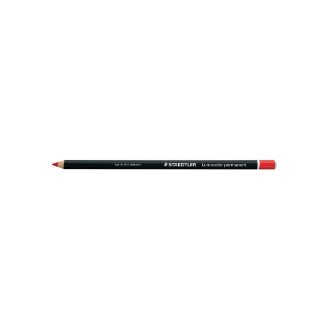 STAEDTLER Lumocolor Glaspotlood 16 cm Rood (pak 12 stuks)