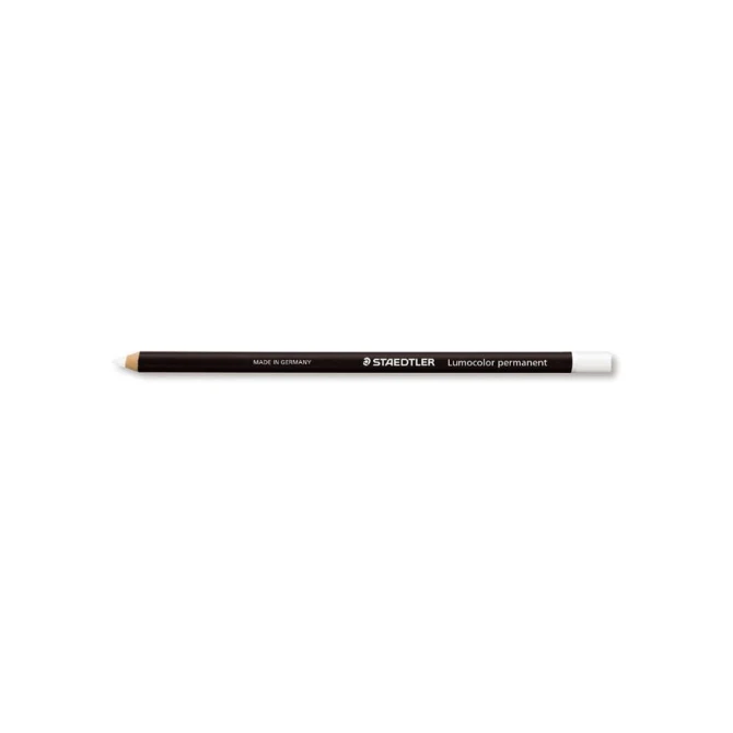 STAEDTLER Lumocolor Glaspotlood 16 cm Wit (pak 12 stuks)