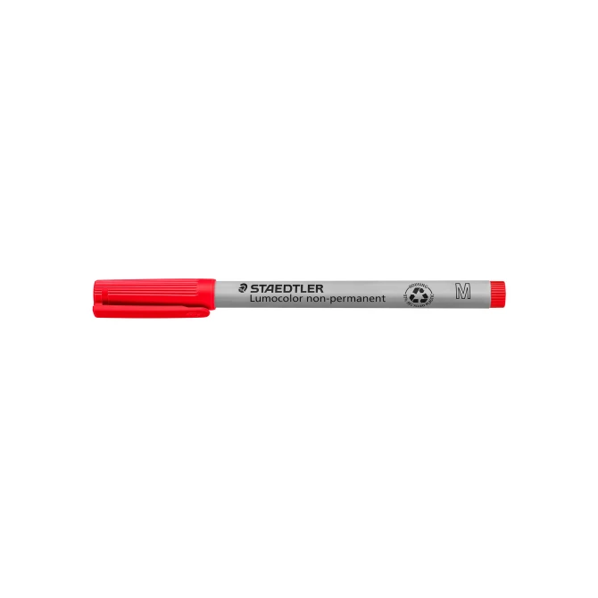 STAEDTLER Lumocolor Non-permanent marker OHP/CD/DVD Lc315 medium rood (pak 10 stuks)