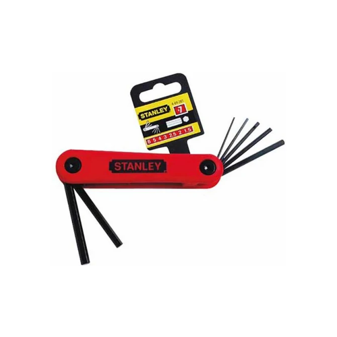 STANLEY Inbusset. 7-delig. 2.5-10mm. Rood STANLEY Inbusset. 7-delig. 2.5-10mm. Rood