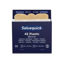 Salvequick Plastic pleisters 6 x 45 stuks (doos 6 x 45 stuks)
