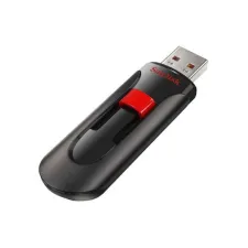 SanDisk Cruzer® Glide USB-Stick 20 64 GB Zilver Rood SanDisk Cruzer® Glide USB-Stick 20 64 GB Zilver Rood