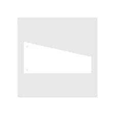 Kangaro Scheidingsstrook trapezium wit/pk100