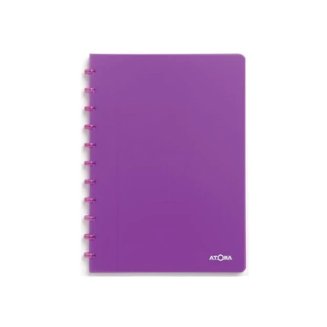 Atoma Schrift A4 Trendy ruit paars