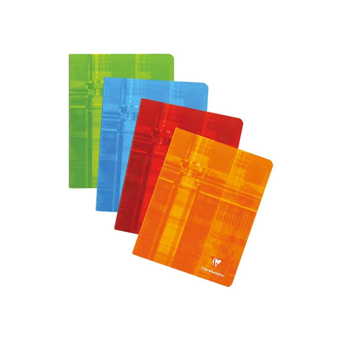 Clairefontaine Schrift. Gelinieerd. 165 x 210 mm. 72 paginas. assorti (pak 10 stuks)