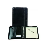 BREPOLS Schrijfmap Palermo A4 4R zwart