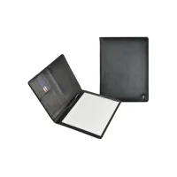 DESQ Schrijfmap A4 leer zwart
