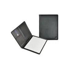 DESQ Schrijfmap A4 leer zwart