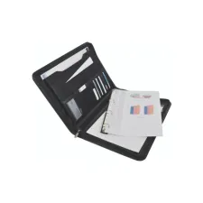 DESQ Schrijfmap A4 zwart + 4-rings mech