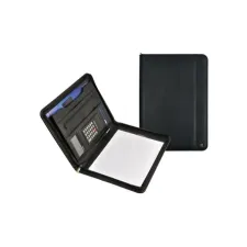 DESQ Schrijfmap A4 zwart + rekenmachine