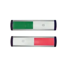 posta Schuifbordje 12.5x3cm rood/groen