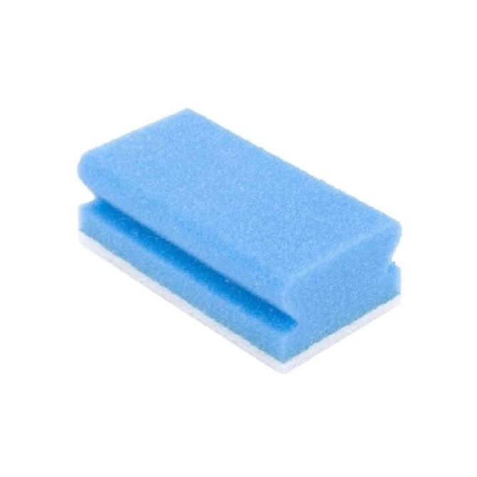 Schuurspons 13x7cm blauw-wit/pk5 Schuurspons 13x7cm blauw-wit/pk5