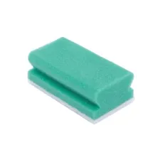 Schuurspons 13x7cm groenwit/pk10