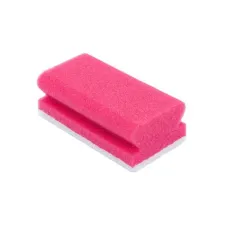 Schuurspons 13x7cm rood-wit/pk5 (1 pak x 5 stuks) Schuurspons 13x7cm rood-wit/pk5 (1 pak x 5 stuks)