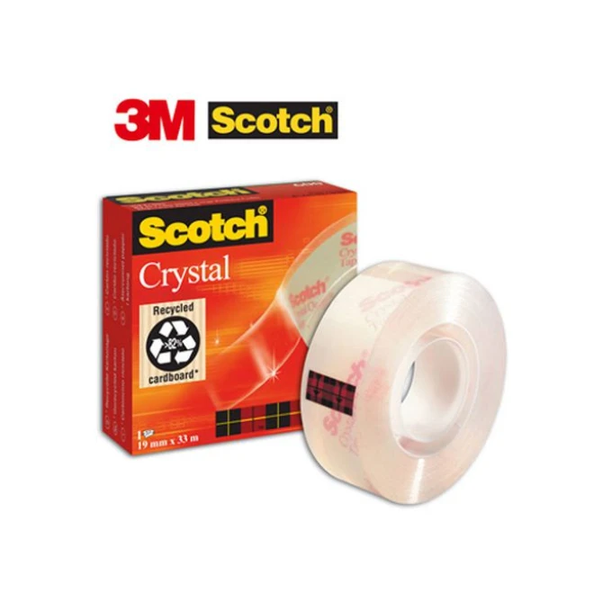 SCOTCH® 600 Crystal Clear Plakband 19 mm x 33 m asgat 25 mm (rol 33 meter) SCOTCH® 600 Crystal Clear Plakband 19 mm x 33 m asgat 25 mm (rol 33 meter)