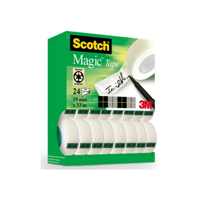 SCOTCH® 810 Magic Plakband 19 mm x 33 m (pak 24 rollen)