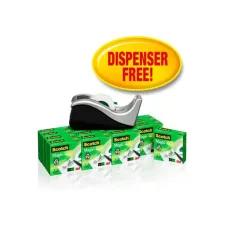 SCOTCH® C60 Golf Plakbandhouder 16 rollen Magic™ Tape 19 mm x 33 m (set 17 stuks)