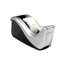 SCOTCH® C60 Plakbandhouder 19 mm x 33 m Zilver / Zwart met 1 rol Magic™ tape SCOTCH® C60 Plakbandhouder 19 mm x 33 m Zilver / Zwart met 1 rol Magic™ tape