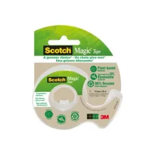 SCOTCH® Magic Plakbandhouder Transparant met 1 rol Magic Tape 19 mm x 33 m