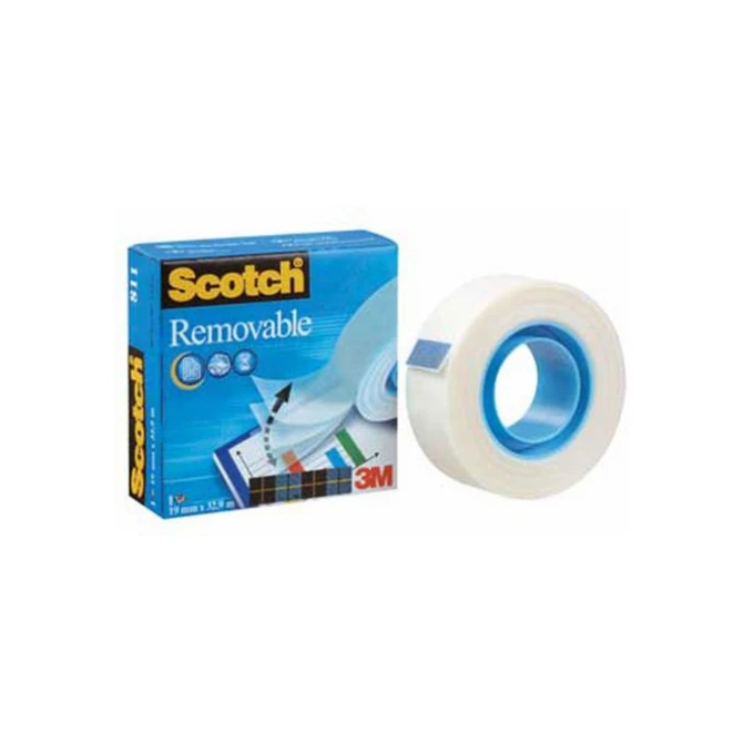 SCOTCH® Magic Tape 811 Plakband Herplakbaar Onzichtbaar 19 mm x 33 m Mat Transparant (rol 33 meter)