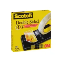 SCOTCH® Plakband 665 dubbelzijdig 19 mm x 33 m (rol 33 meter)