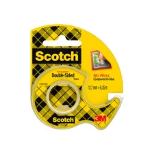 Scotch Plakband 665 dubbelzijdig op dispenser 12 mm x 6.3 m (rol 6.3 meter)