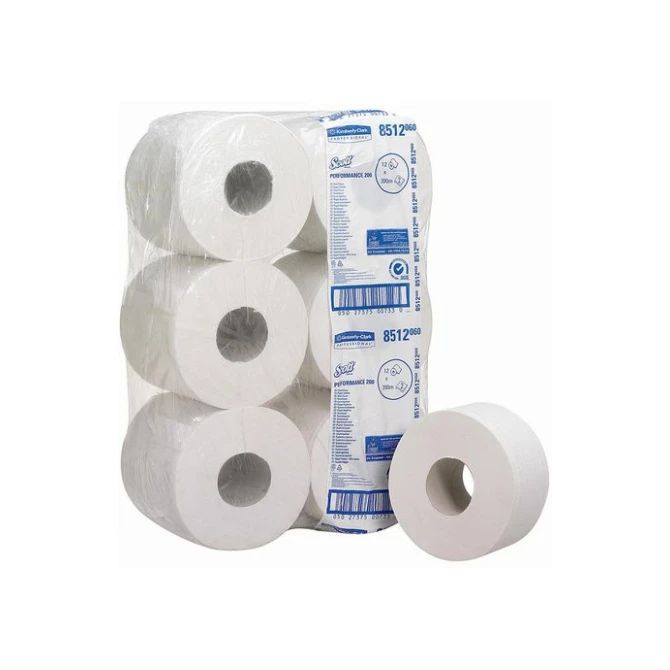 Scott® Jumbo Toiletpapier. 2-laags. 526 vel (doos 12 rollen) Scott® Jumbo Toiletpapier. 2-laags. 526 vel (doos 12 rollen)