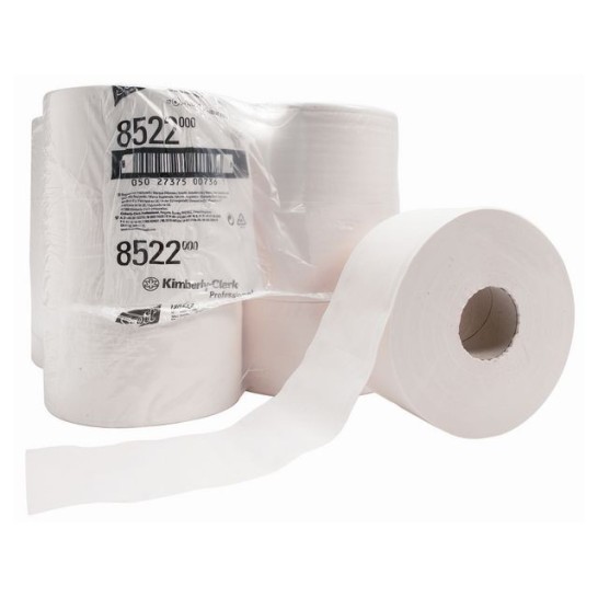 Scott® Performance Mini Jumbo Toiletpapier. 2-laags. 473 vel. Wit (doos 12 x 474 stuks)