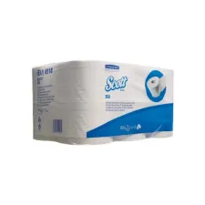 Scott® Plus Toiletpapier. 3-laags. 350 vel. Wit (pak 6 x 6 rol)