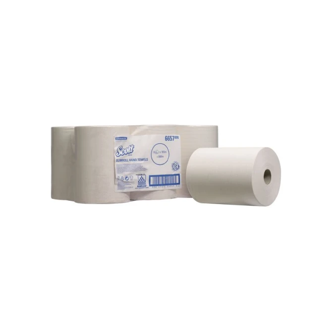 SCOTT 6657 Handdoekrol SLIMROLL 1-laags / 6 stuks
