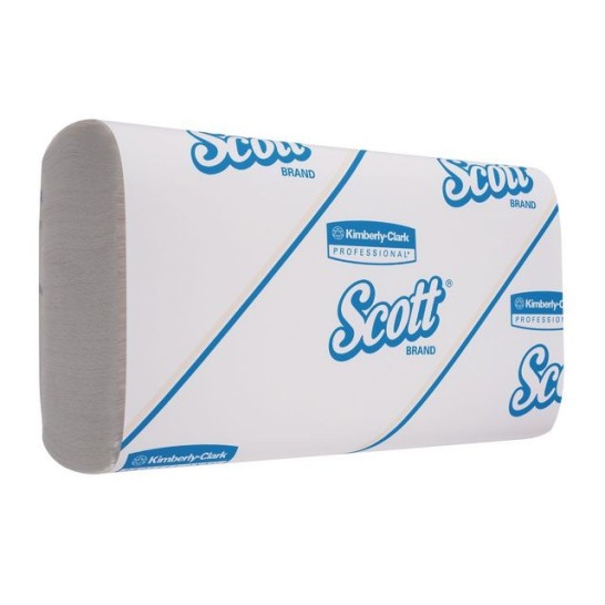 Scott® Slimfold Papieren Handdoeken. Interfold. 1 laag. 19 cm. wit (doos 16 x 110 vel)