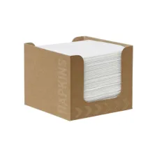 Servetten Biosoft 20x20cm wit/pk50