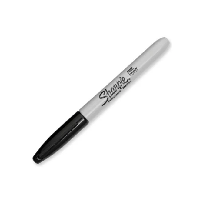 Sharpie Permanent Marker Voordeelverpakking Fijn Zwart (1 pak x 24 stuks)
