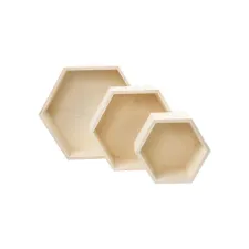 Creotime Houten Showdozen 15/19/24 Cm Blank (pak 3 stuks)