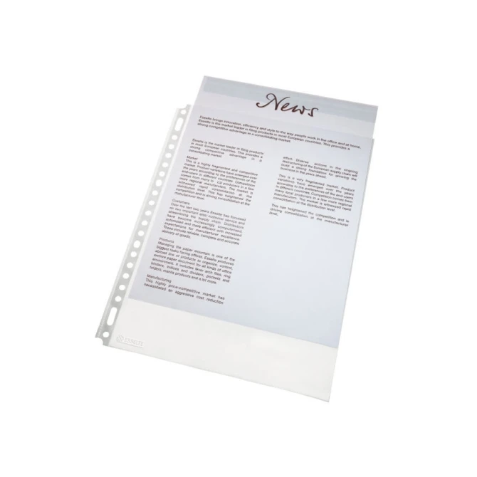 Esselte Showtas A4 21-rings 30 micron (1 pak x 100 stuks)