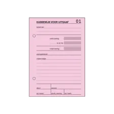 SIGEL Kas- en kwitantieformulieren Kasbewijs uitgaven A6 100 vel SIGEL Kas- en kwitantieformulieren Kasbewijs uitgaven A6 100 vel