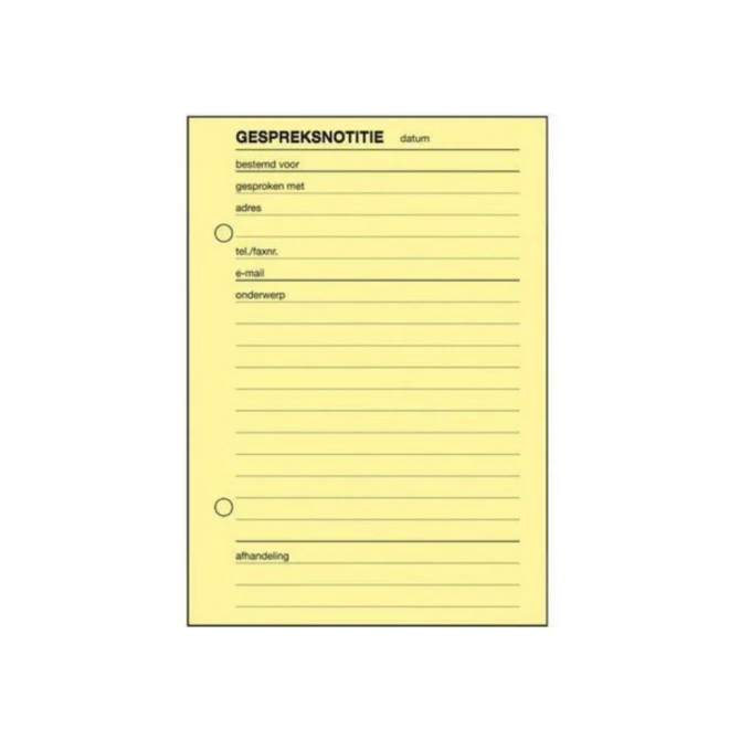 Message books Gespreksnotitieboek A6 100 vel Message books Gespreksnotitieboek A6 100 vel