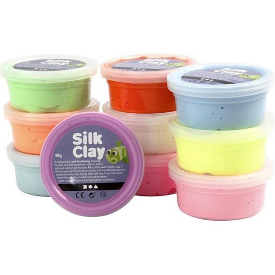 Silk Clay Boetseermateriaal SC Basic II/pk10x40g (pak 10 stuks)