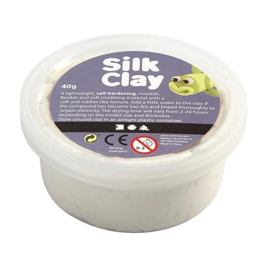 Silk Clay Boetseermateriaal SC wit/pk40g (pak 40 gram)