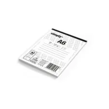 Simply Schrijfblok A6 Gelinieerd 60 g/m² 100 vel (pak 5 x 100 vel) Simply Schrijfblok A6 Gelinieerd 60 g/m² 100 vel (pak 5 x 100 vel)