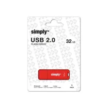 Simply USB-Stick 20 met kapje 32 GB Rood Simply USB-Stick 20 met kapje 32 GB Rood