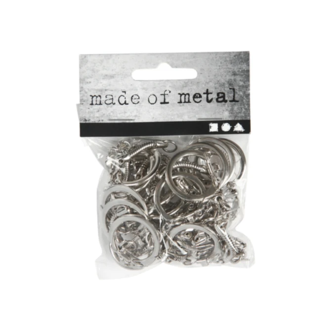 Creotime Sleutelhanger zilver (pak 25 stuks)