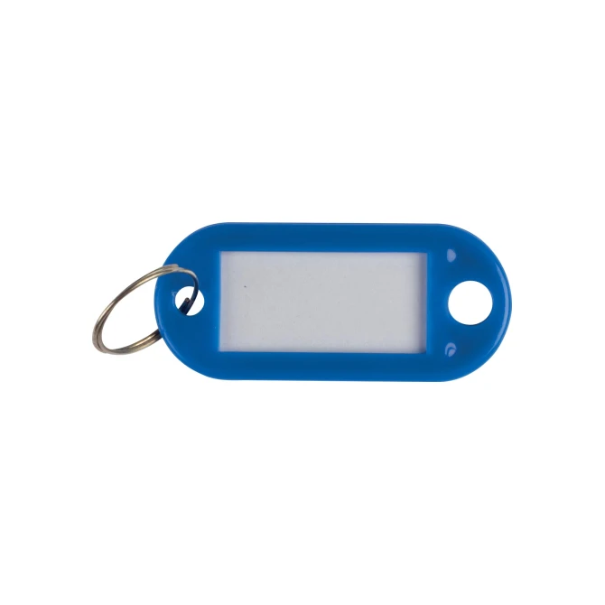 Q Connect Sleutellabel 50x12mm blauw/pk 10
