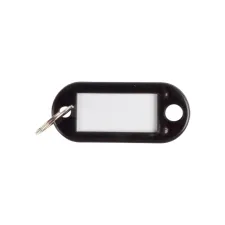 Q Connect Sleutellabel 50x12mm zwart/pk 10 Q Connect Sleutellabel 50x12mm zwart/pk 10