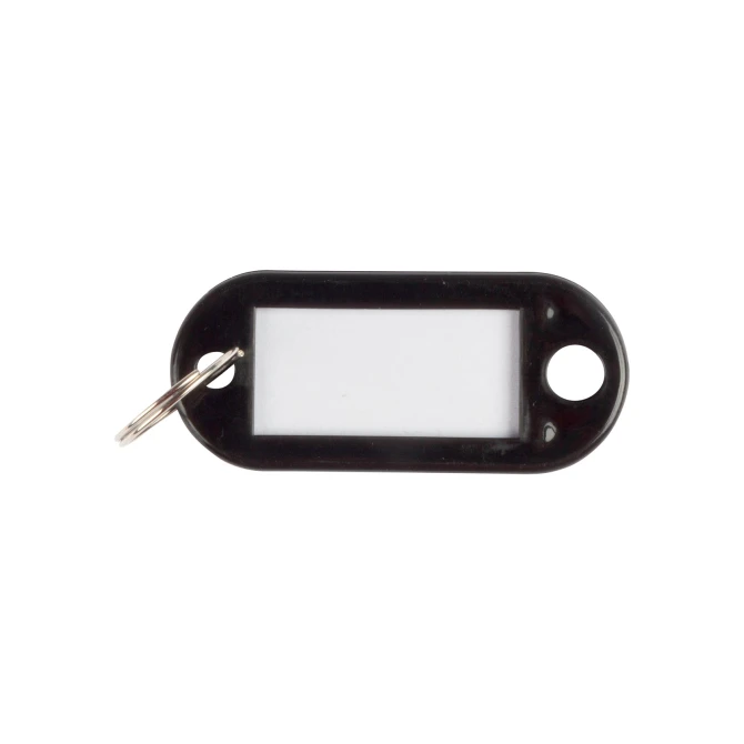 Q Connect Sleutellabel 50x12mm zwart/pk 10