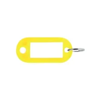 Sleutellabel 50x23mm rond geel/pk100
