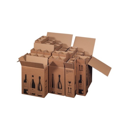 Smartbox Pro Verzenddoos voor flessen 316x305x368mm Dubbellaags bruin
