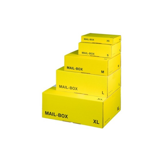 Smartbox Pro verzenddozen XS 244x145x43mm Enkellaags geel