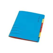 Sorteermap Secolor A4 5vaks blauw