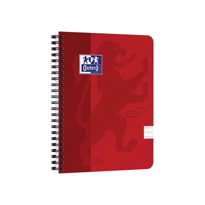 Spiraalblok OXFORD Touch A5 rood